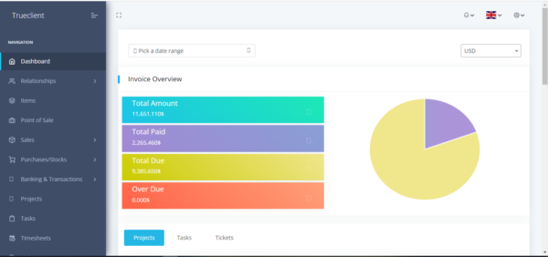 TrueClient - Customer Relationship And Project Management System - Image 4